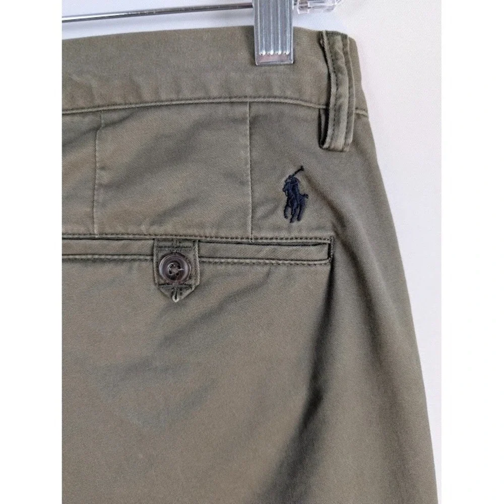 POLO RALPH LAUREN Chino Pants Men's 32x30 (Fits 34x29.5) Olive Stretch Straight